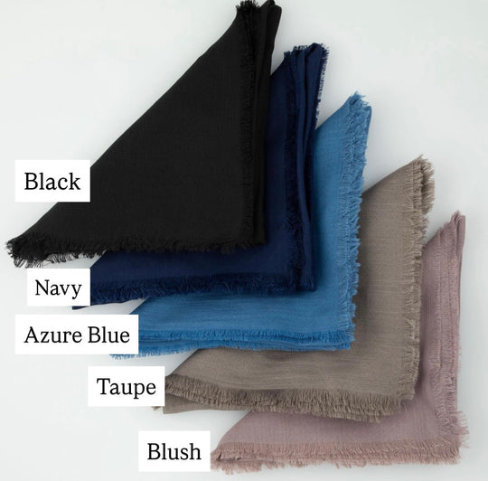 Tal New Solid Pretied Fringe Scarves - Tal-86-AYR