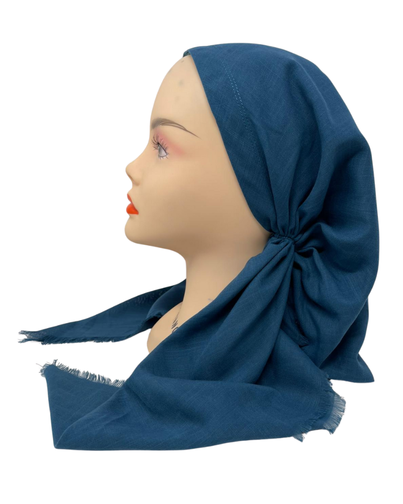 Cherie Accessories Open Back Adjustable Pre-Tied Headscarves Solid Fringe Design - SP-309A