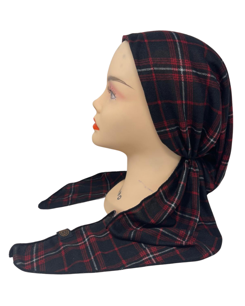 Cherie Accessories Adjustable Pre-Tied Floral Knit Fabric Headscarves - HA-FLORAL KNIT