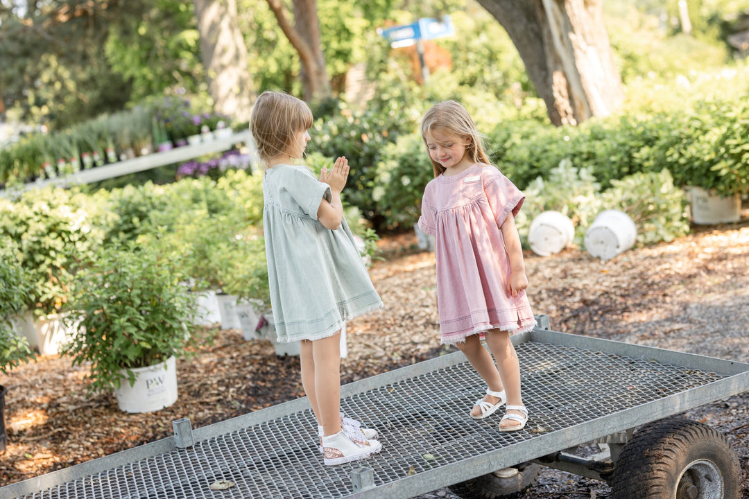 Best Frendz Washed Fringe Dress - 12-420-A