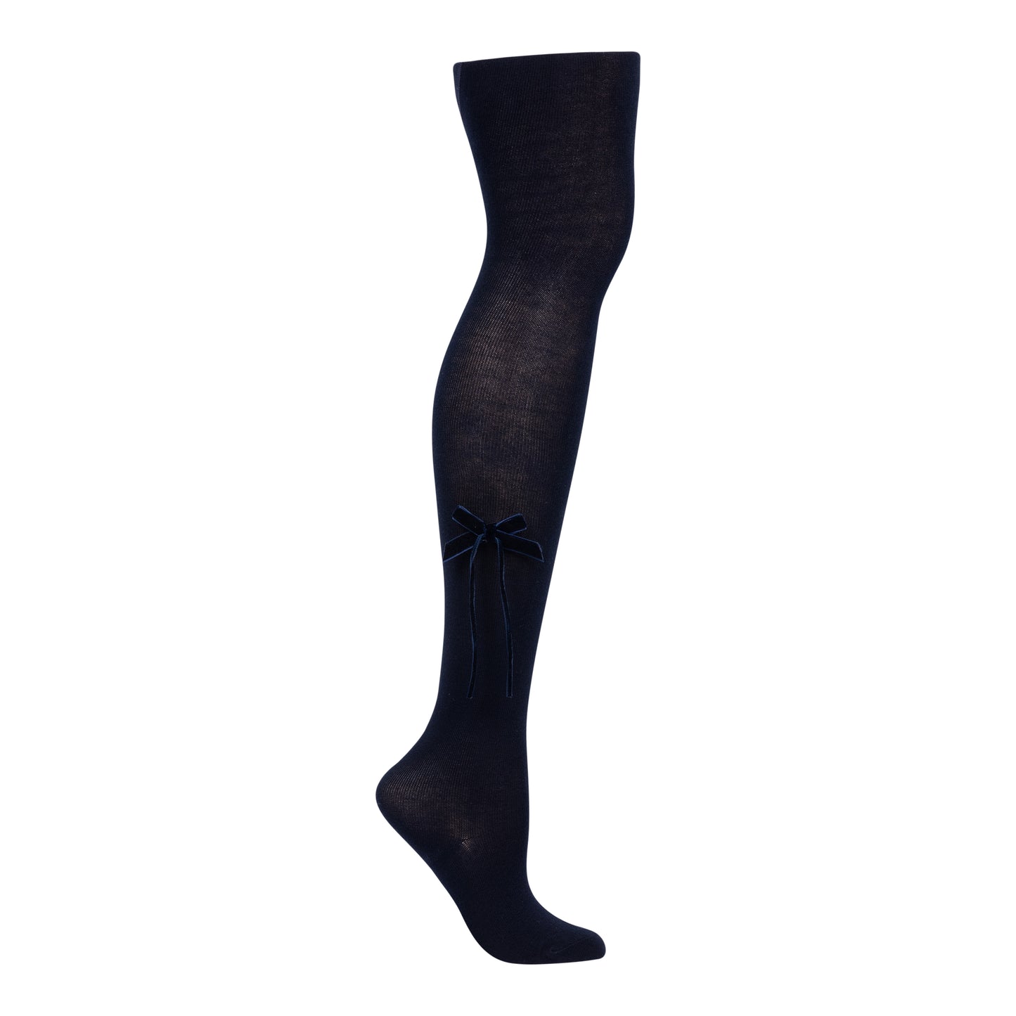 Zubii Thin Velvet Bow Tights - 1301
