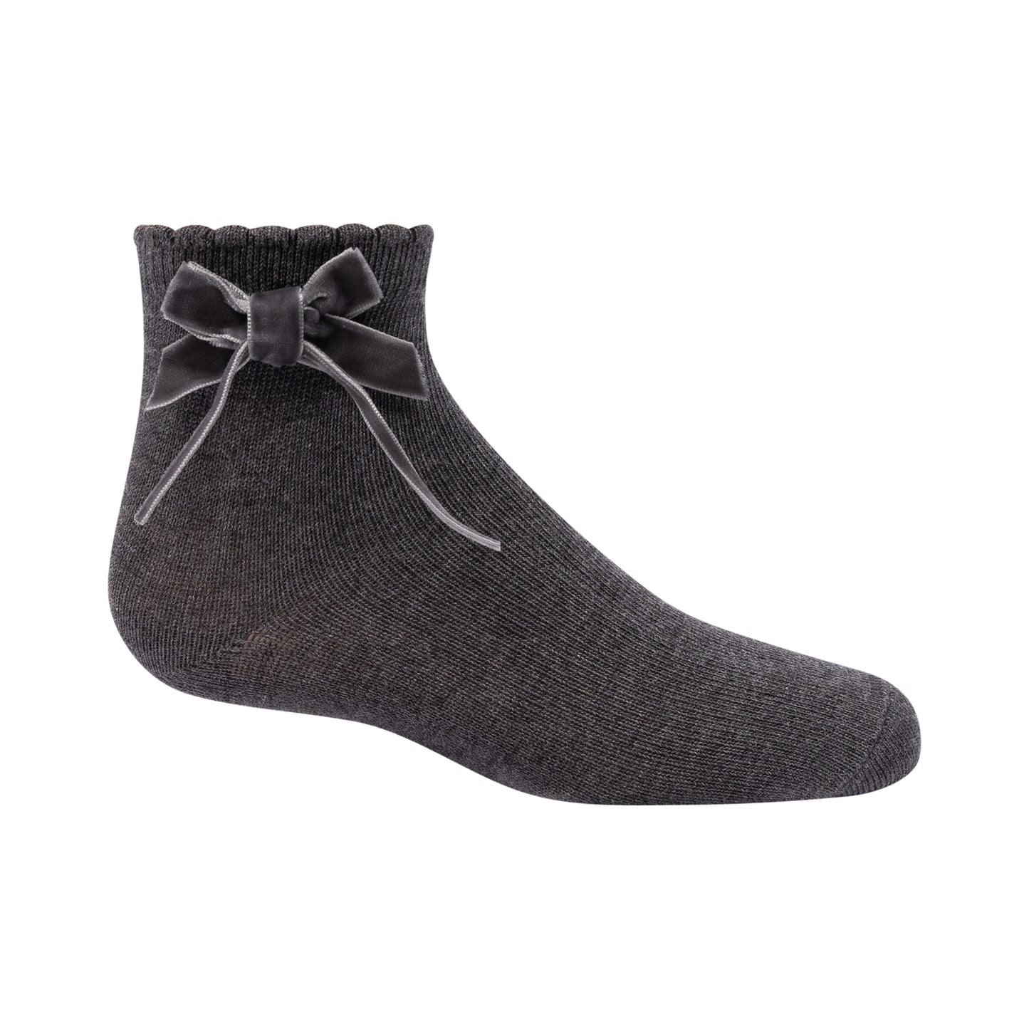 Zubii Thin Velvet Bow Ankle - 1303