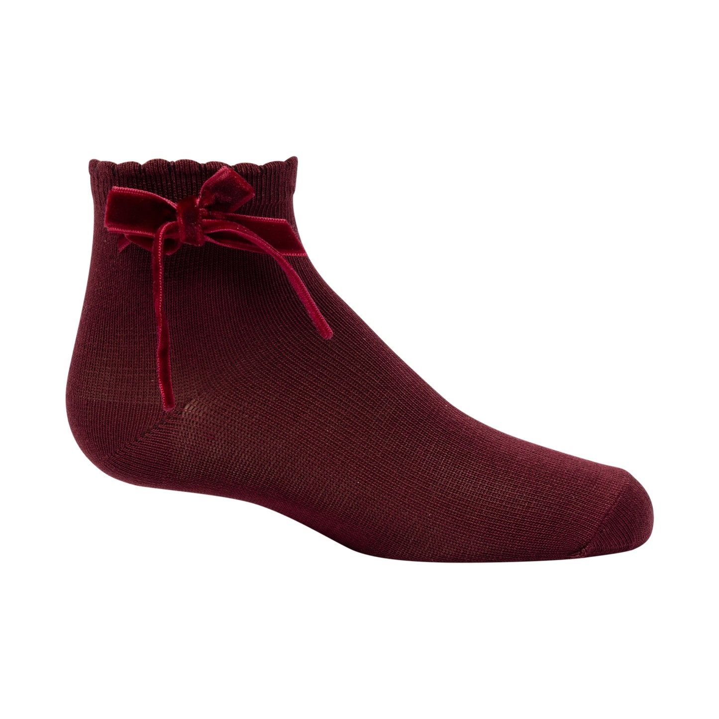 Zubii Thin Velvet Bow Ankle - 1303