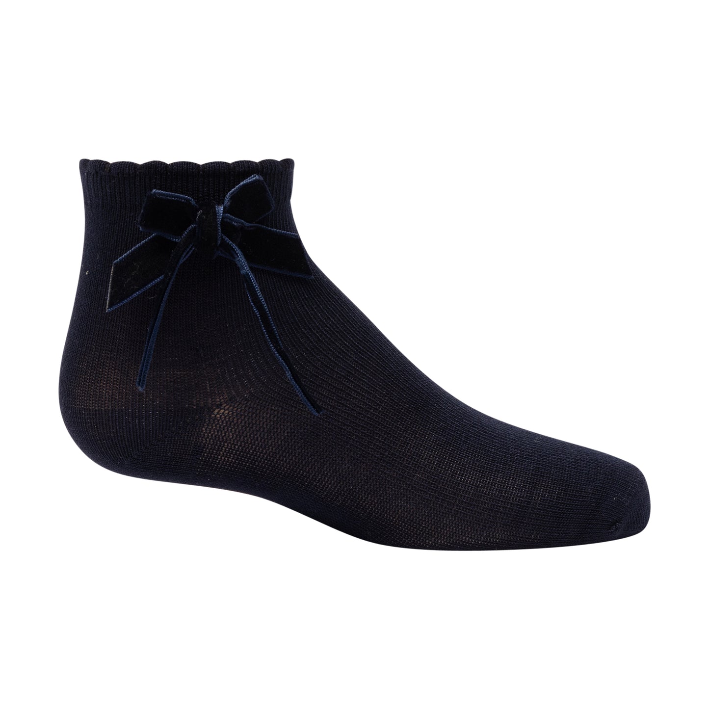 Zubii Thin Velvet Bow Ankle - 1303