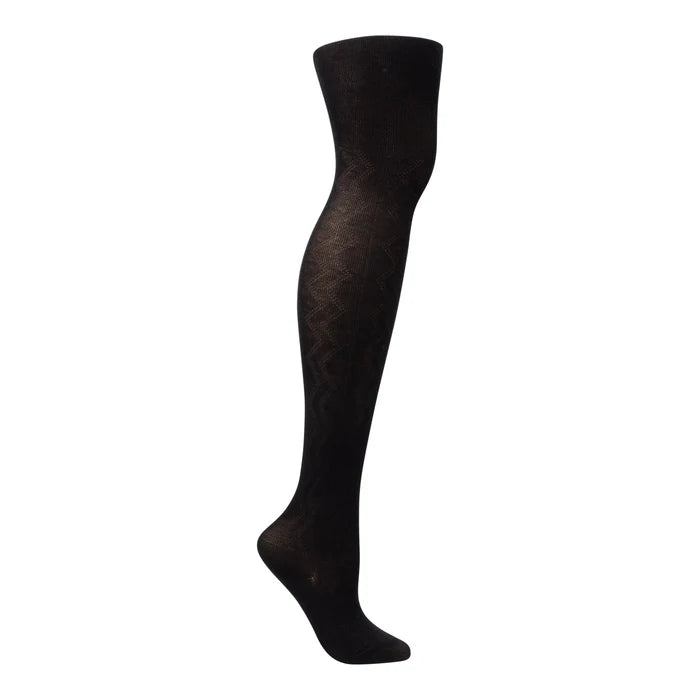 Zubii Zig Zag Modal Textured Tights - 1321