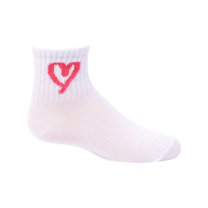 Zubii Hot Pink Heart Ankle - 1448