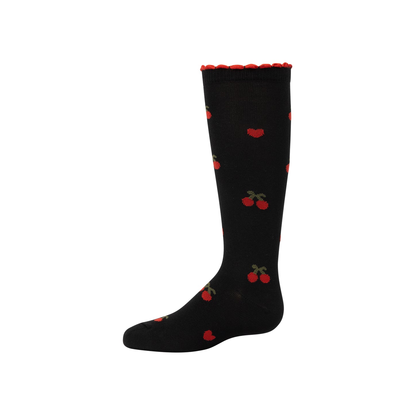 Zubii Cherry Heart Print Knee - 1528