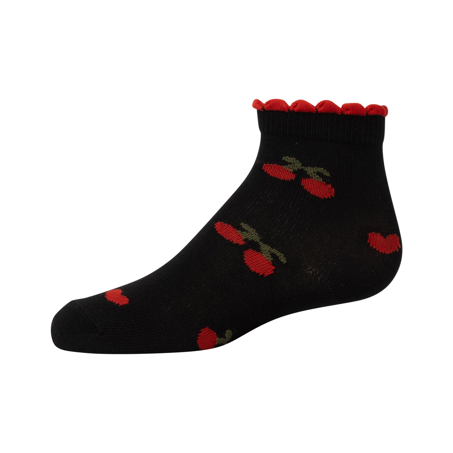 Zubii Cherry Heart Print Ankle - 1529