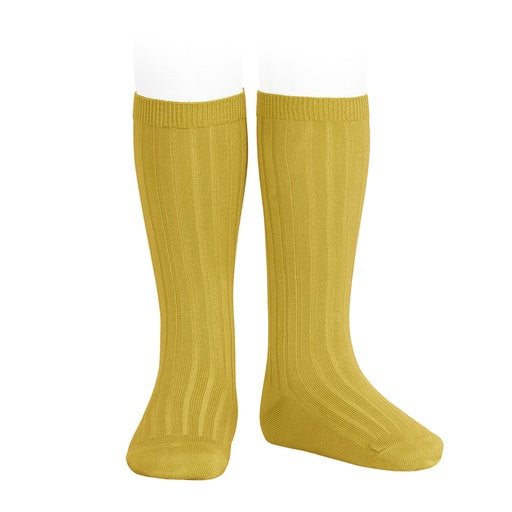 Condor Ribbed Cotton Knee Sock 645 Curry - 2016/2