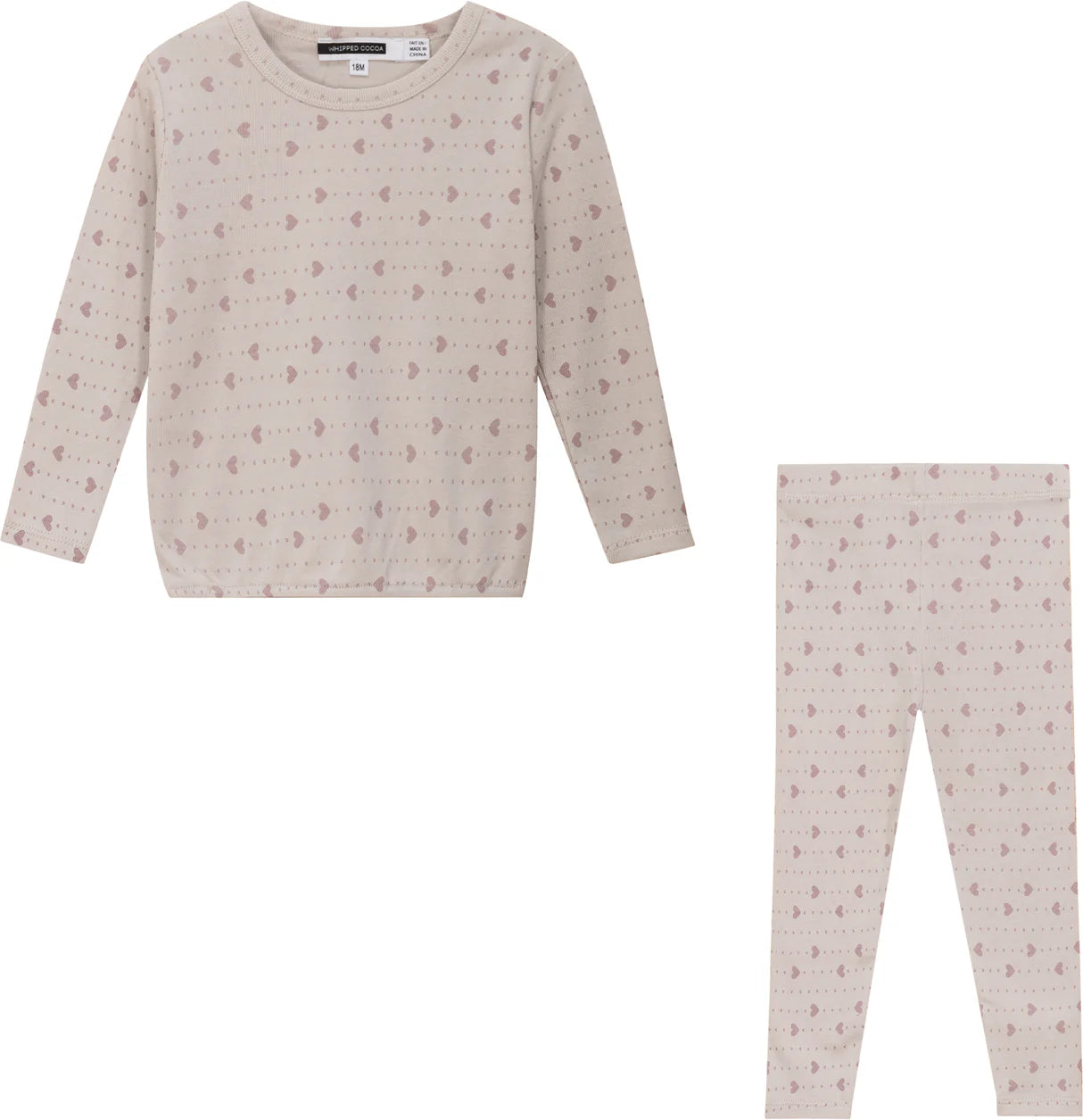 Whipped Cocoa Printed Modal Kids Top And Legging Set - SB5CY2566E
