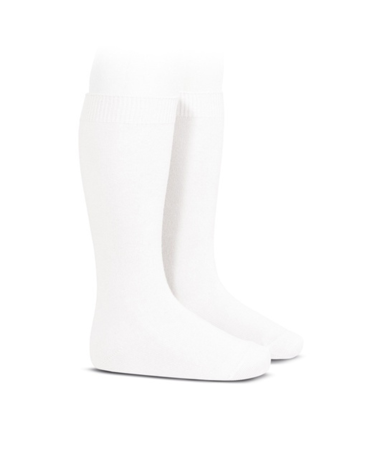 Condor Flat Cotton Knee Socks 200 White - 2019/2