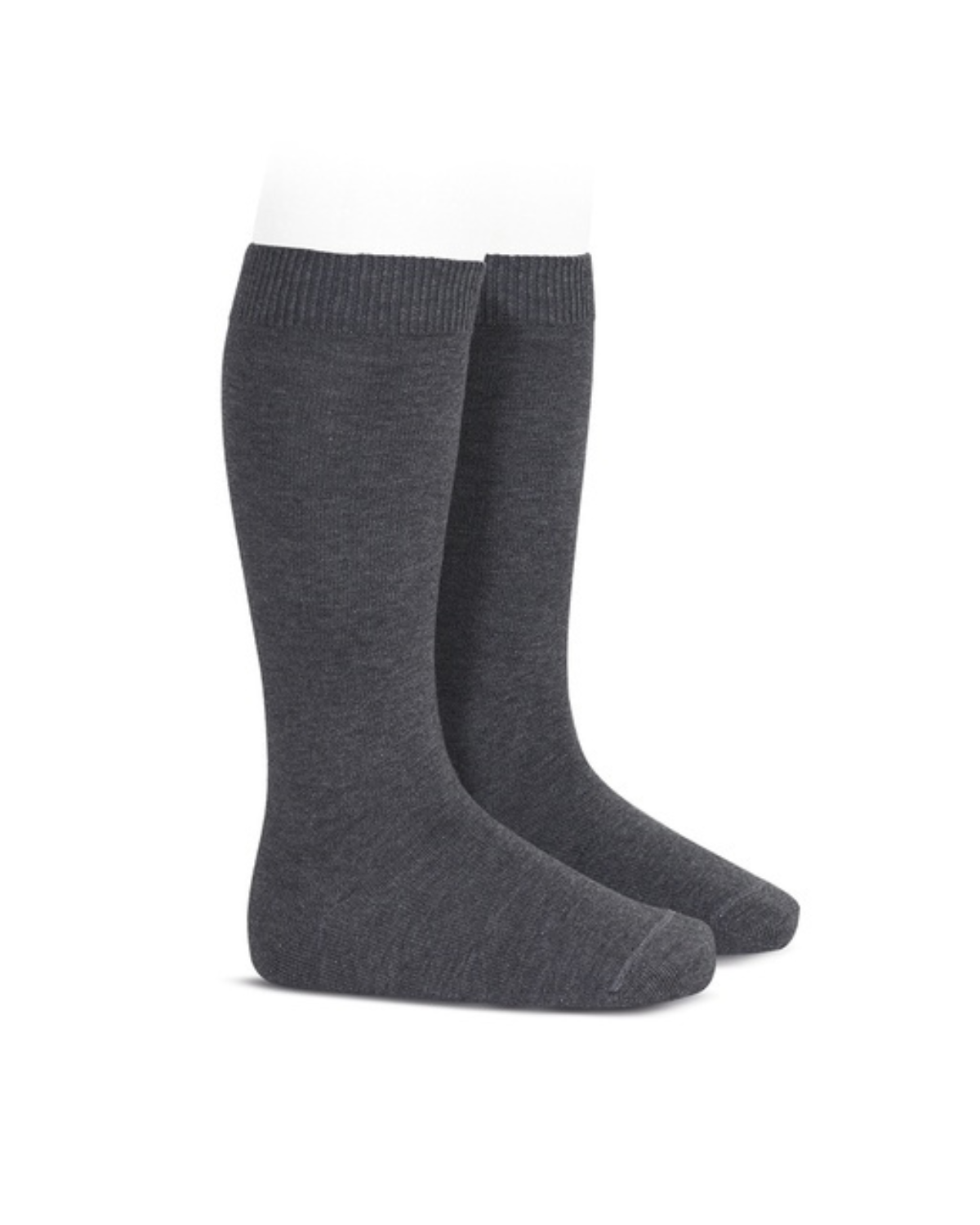 Condor Flat Cotton Knee Socks 290 Charcoal - 2019/2