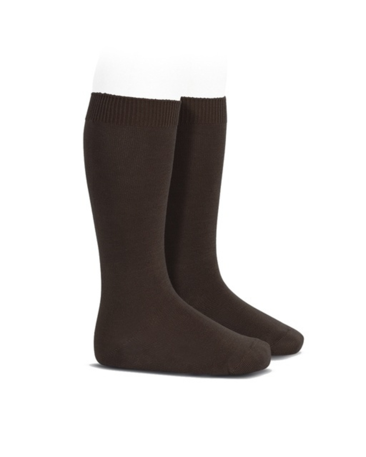 Condor Flat Cotton Knee Socks 390 Brown - 2019/2