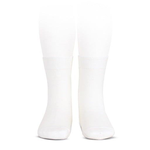 Condor Flat Cotton Crew Socks 200 White - 2019/4