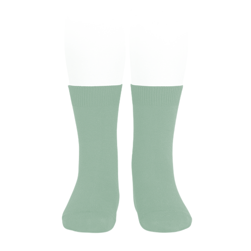 Condor Flat Cotton Crew Socks 704 Jade - 2019/4