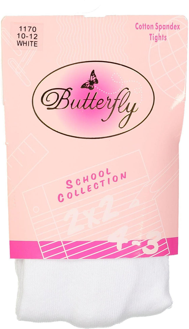 Butterfly Flat Cotton Knit White - 1170