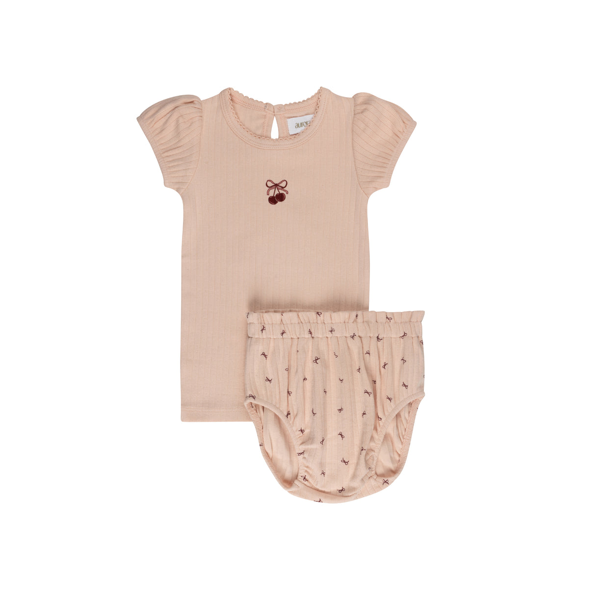 Aurora Pointelle Bow Print Collection Set - ASS26-0072-LS