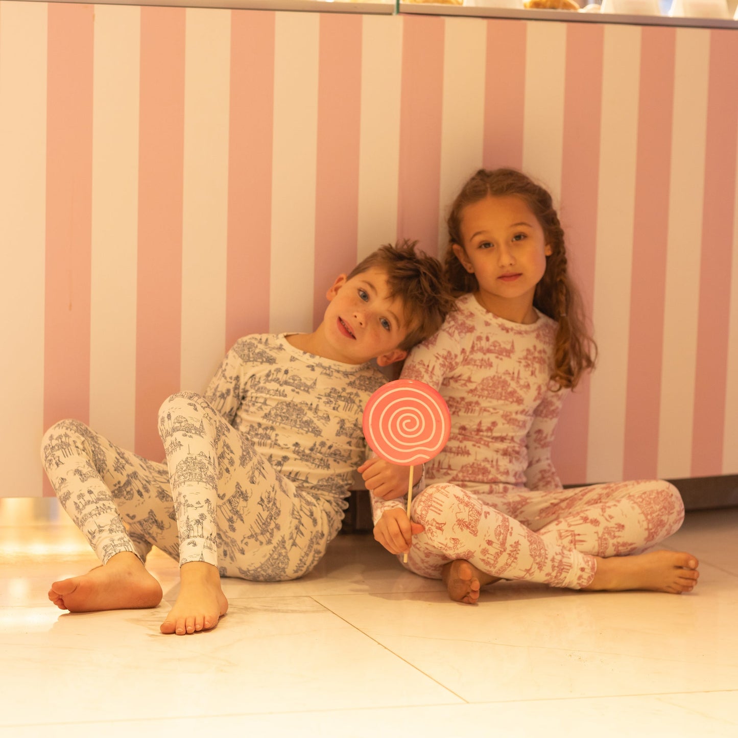 Bopop Coastal Toile Pajamas - P626