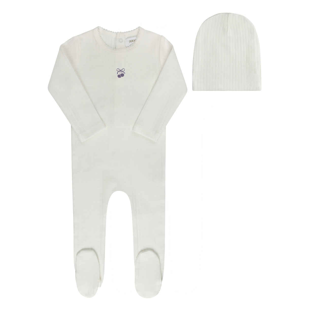Aurora Bow Pattern Collection Footie + Bonnet - ASS26-0067-FB