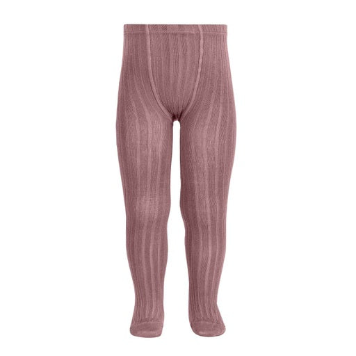 Condor Ribbed Cotton Tights 174 Rosy Brown - 32016/1