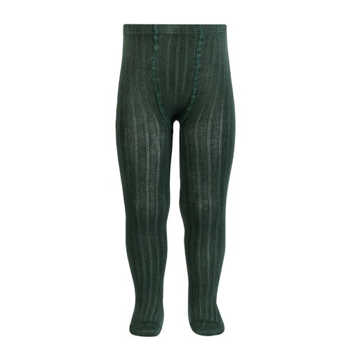 Condor Ribbed Cotton Tights 795 Pine Tree - 32016/1