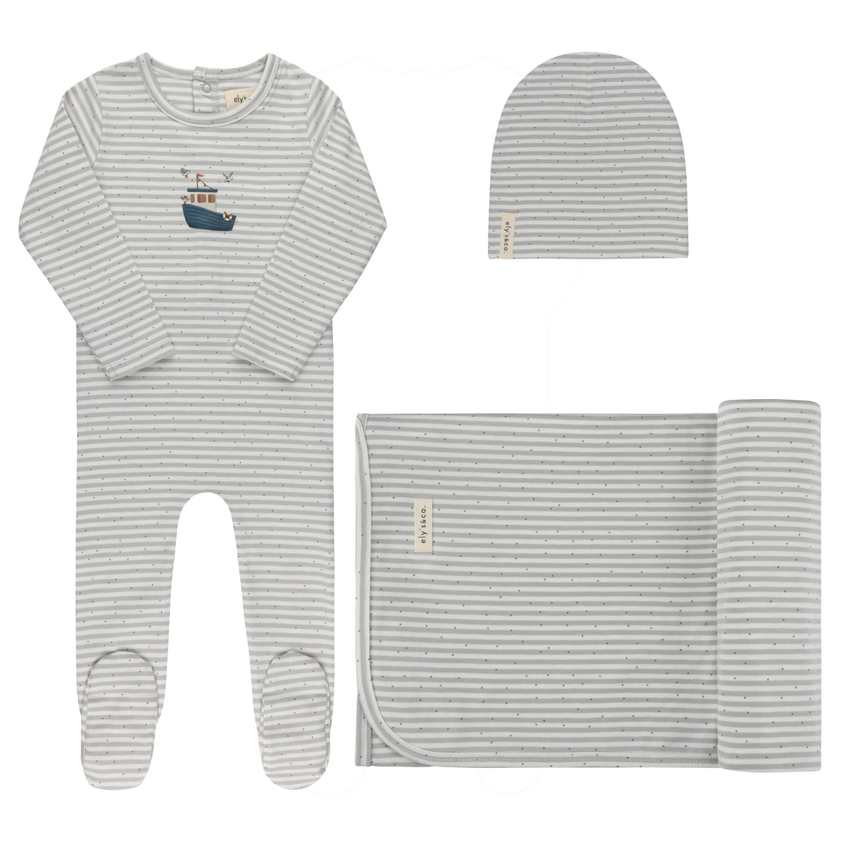 Aurora Jersey Cotton Nautical Collection Take Me Home Set - ASS26-0066-GBG