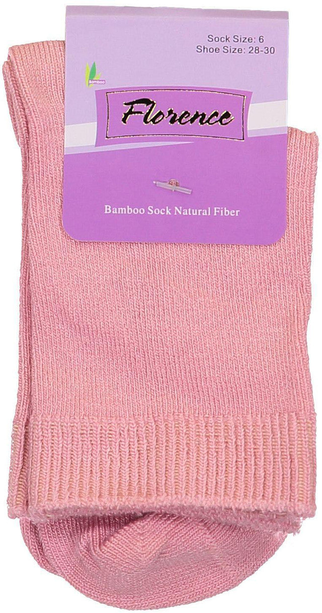 Florence Bamboo Quarter Crew Sock Dusty Rose - 179