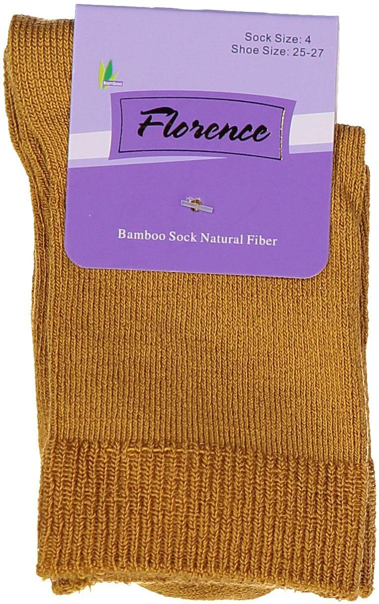 Florence Bamboo Quarter Crew Sock Gold - 179
