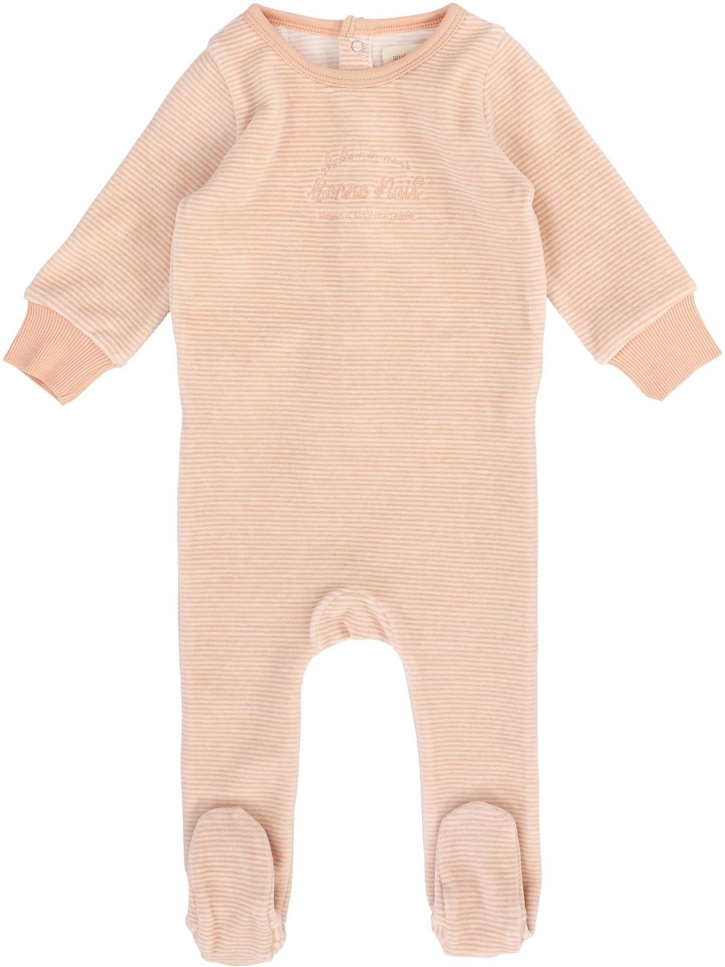 Lil Legs Velour Stripe Footie - AF26S311