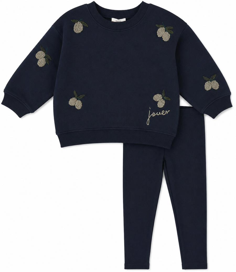 Analogie Olive Patch Sweatshirt Set - AF26TP409