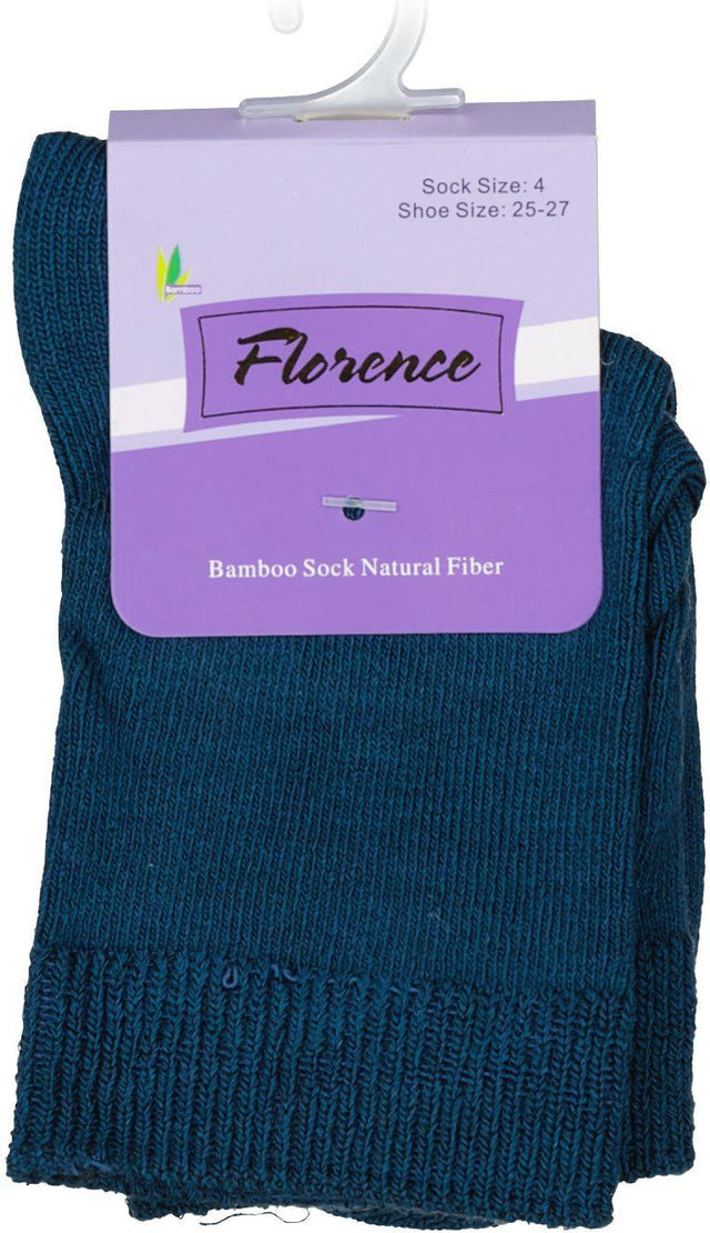 Florence Bamboo Quarter Crew Sock Dk Teal - 179