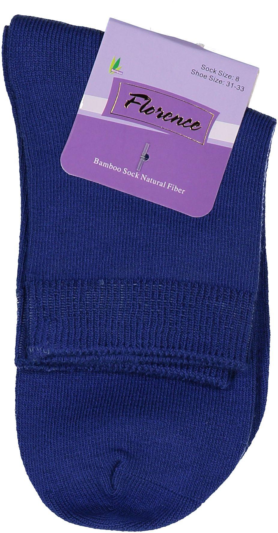 Florence Bamboo Quarter Crew Sock Royal Blue - 179