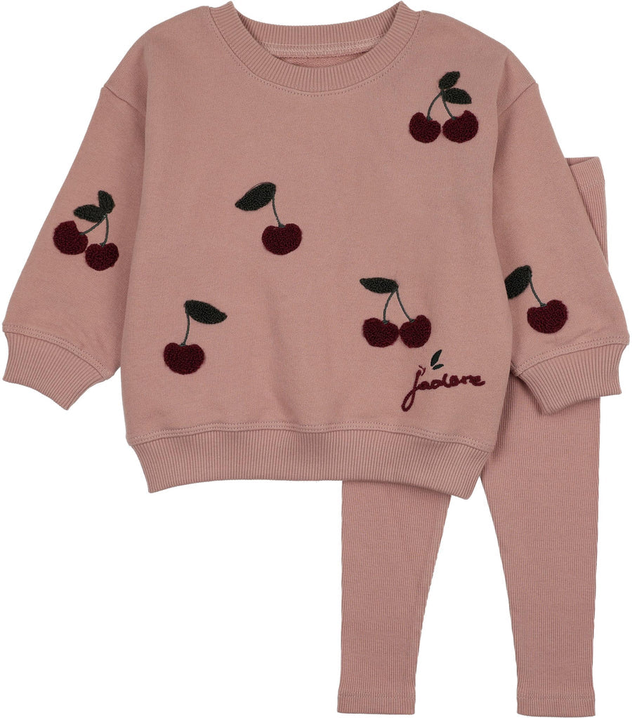 Analogie Cherry Patch Sweatshirt Set - AF26TP407
