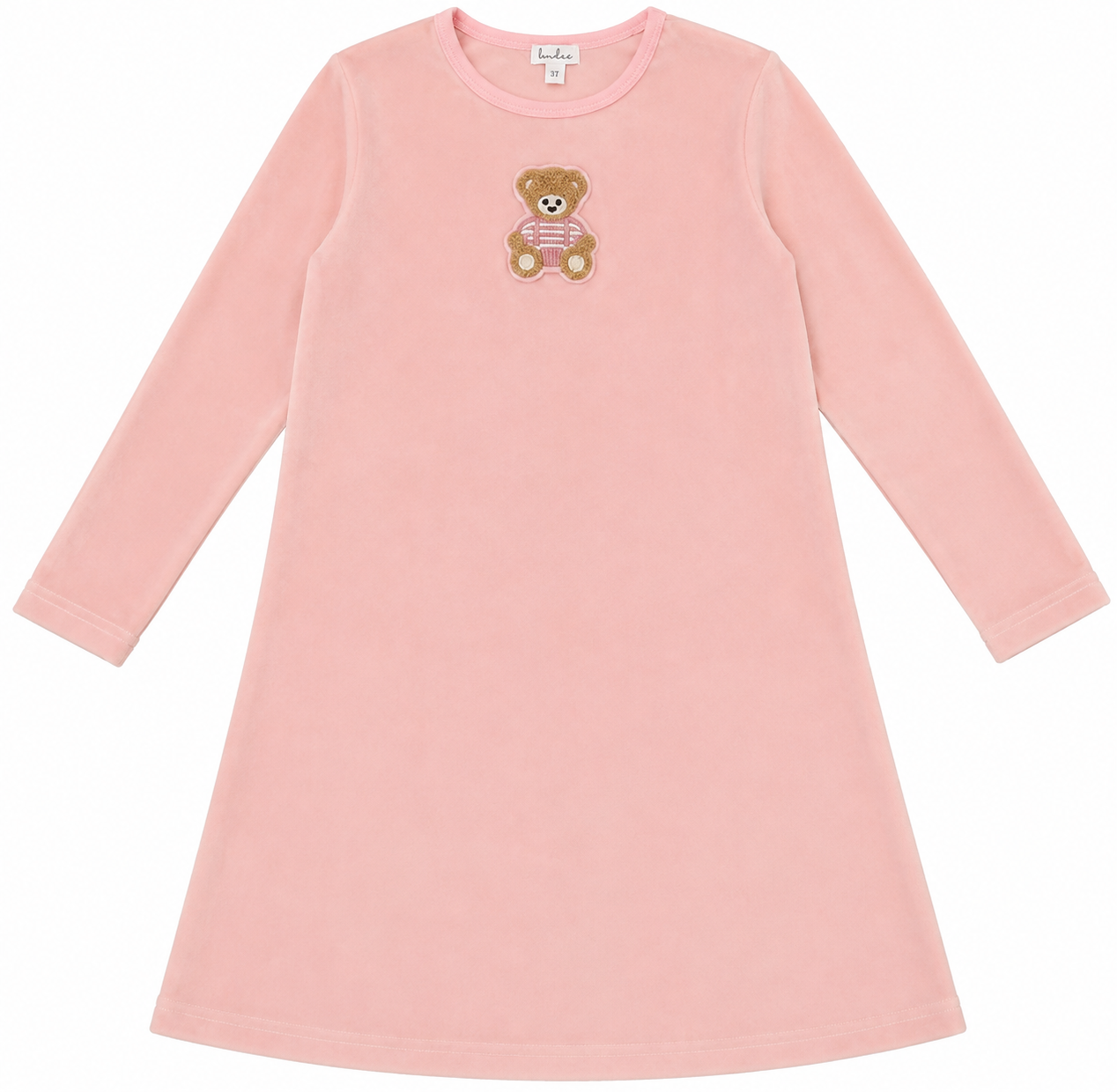 Bonjoy Sherpa Teddy Velour Short Nightgown - BWLV26007N