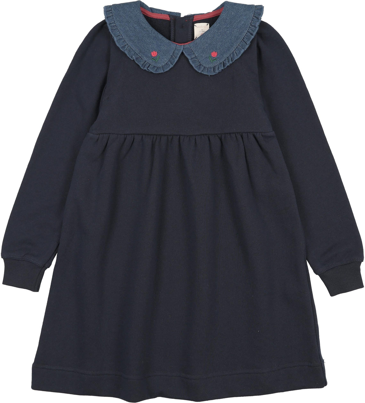 Analogie Sweet Campaign Denim Collar Sweatshirt Dress - AF26D223