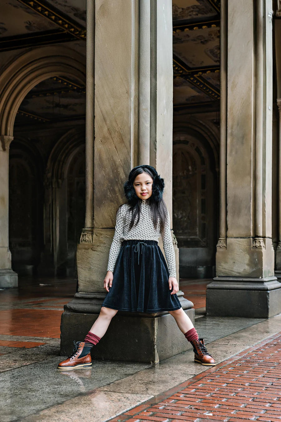 Lil Legs Velour Circle Skirt - VCSK
