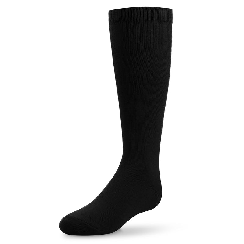 Zubii Flat Cotton Knee High 9 Black - 705
