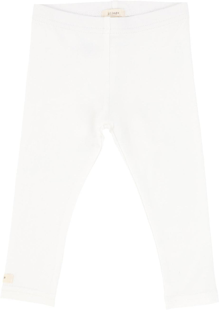 Lil Legs Leggings Pure White - L