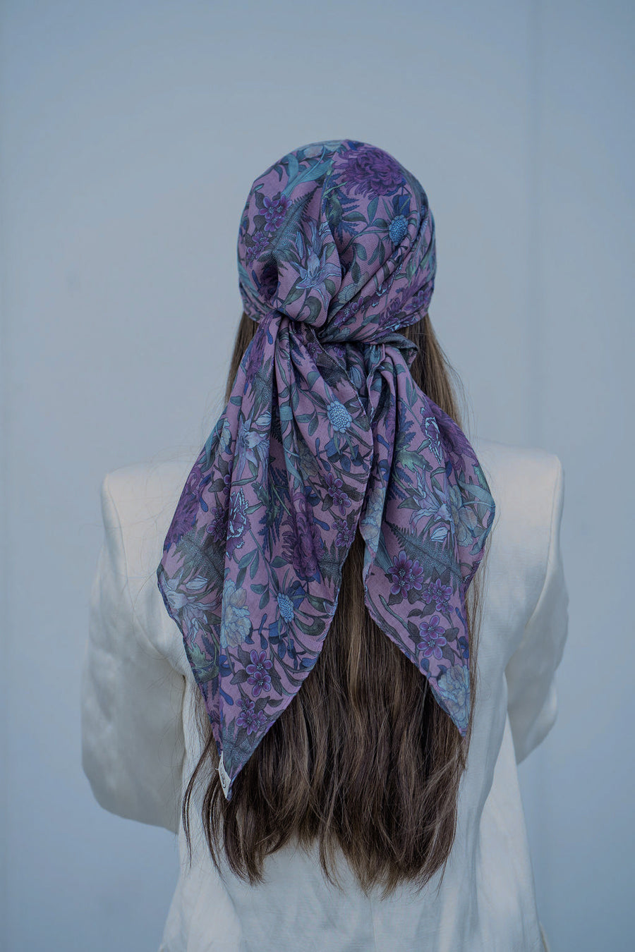 The Scarf Bar Florals Square Headscarf - DFP-TSB