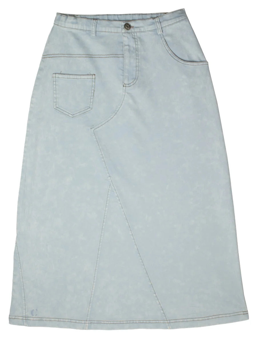 Crew Stitch Detail Maxi Slit