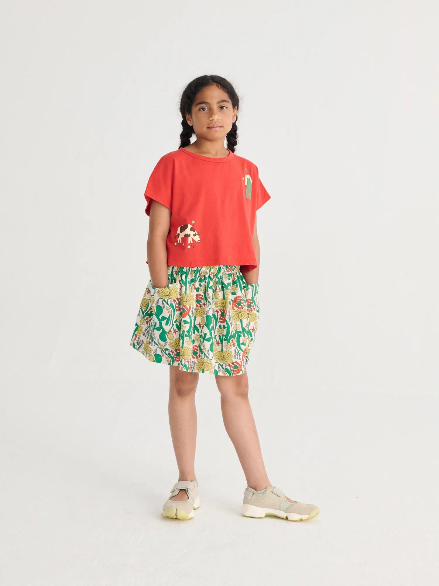 Bobo Choses Color Herbalist All Over Woven Short Skirt - B126AC078
