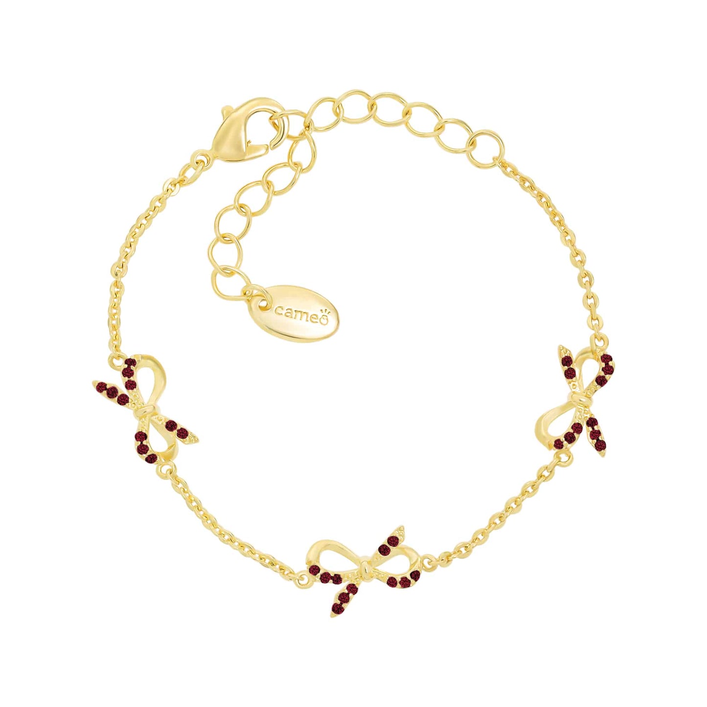 Cameo Thin Bow Tie Bracelet - B1377