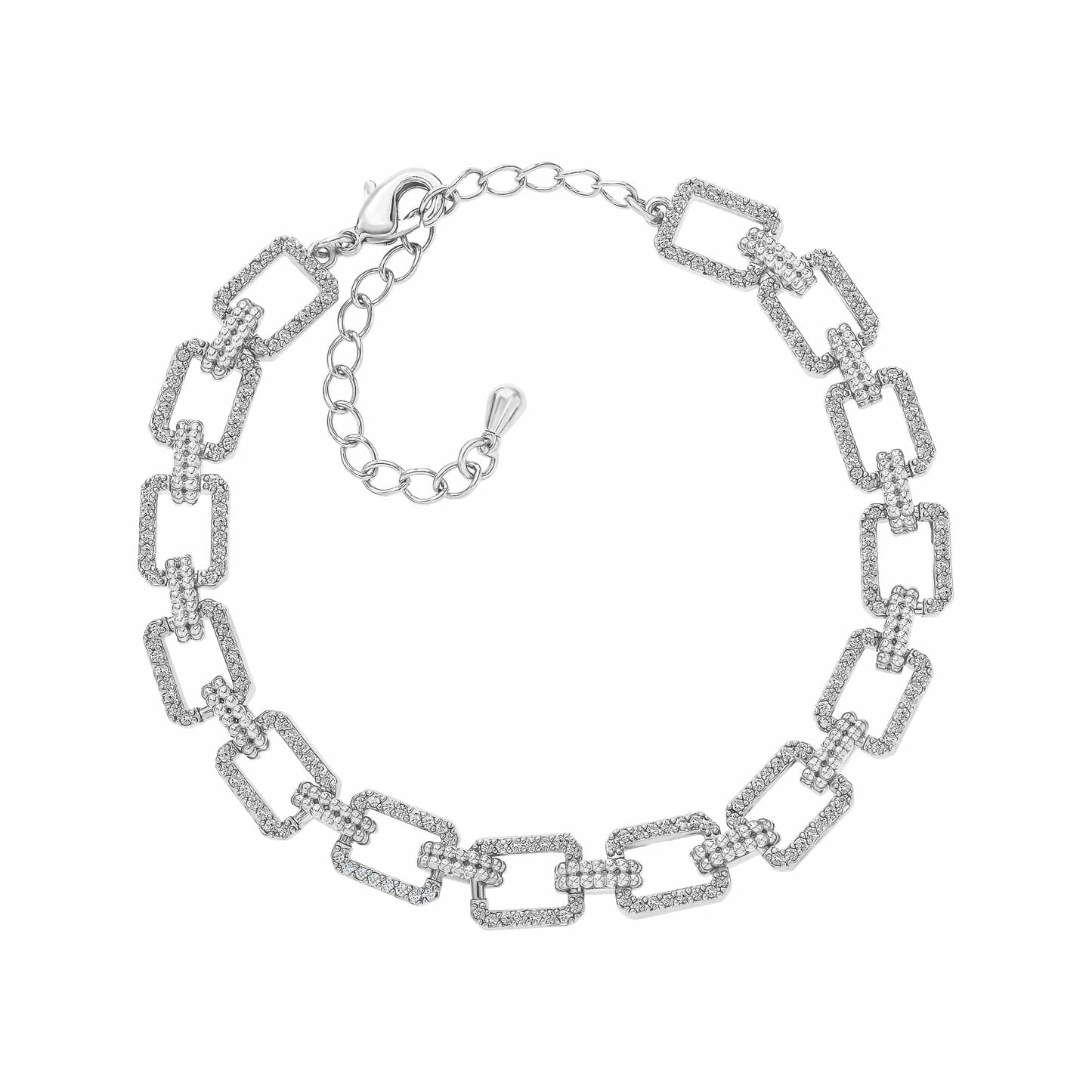 Cameo Dainty Rectangles Lined Bracelet - B1388