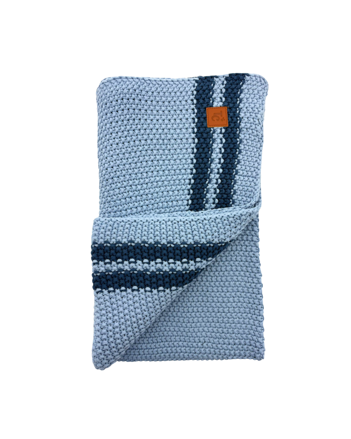 Tiny Cuddlez Stripe Border Knit Blanket - Blk243