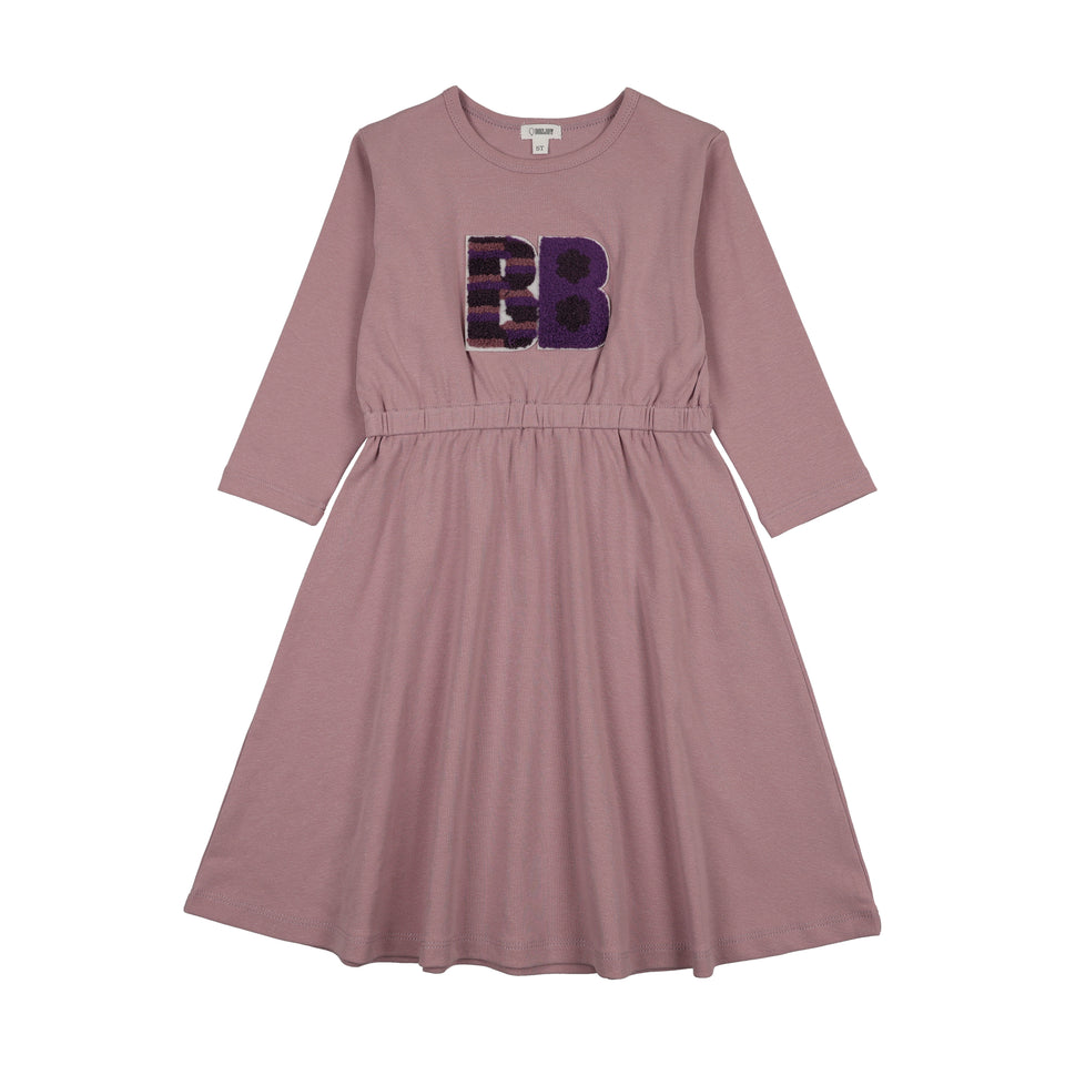 Bonjoy Sherpa Patch 3/4 Sleeve Dress - BTSS26003D