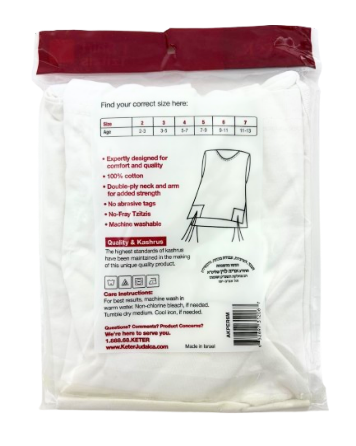 Keter Undershirt Tzitzis Round Neck - Akperm