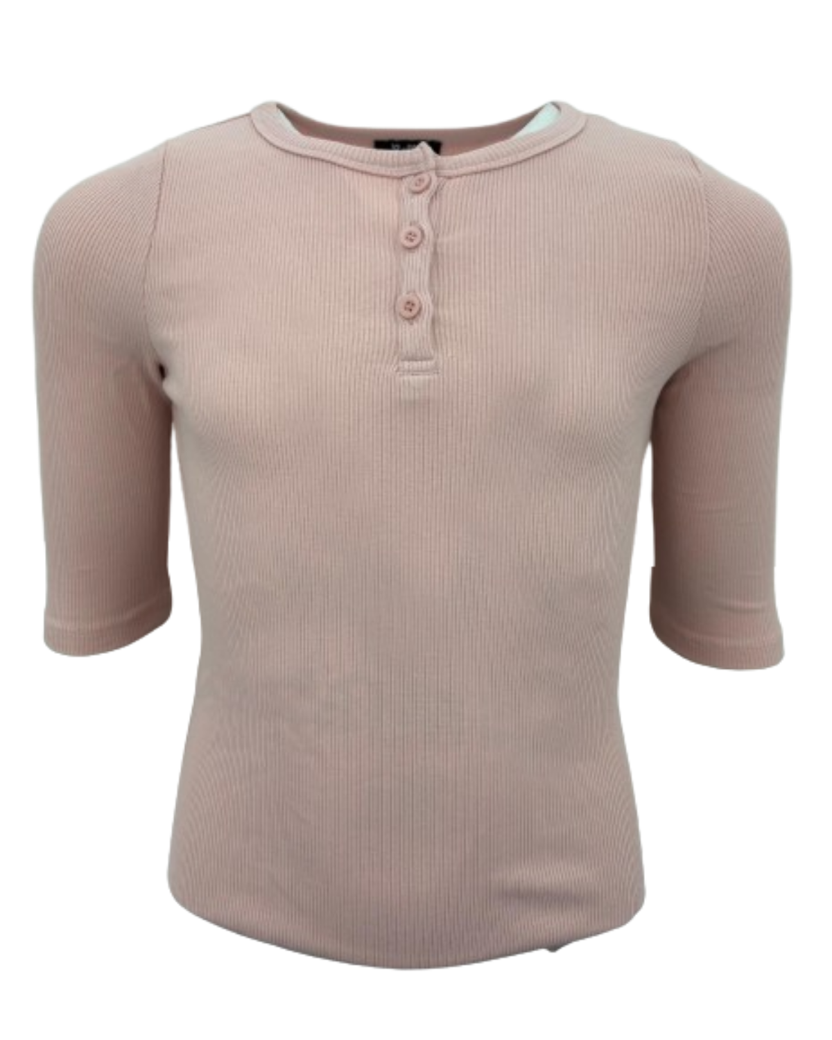 Mini Pops Kids Ribbed Henley - Bvjh802k
