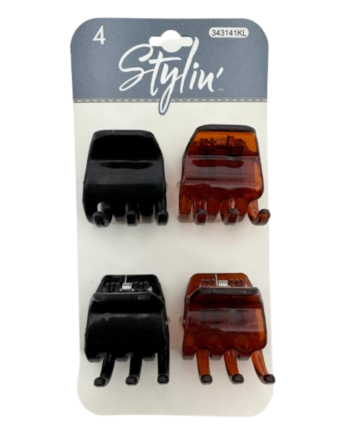 Stylin 4Ct Claw Clips - 343141kl