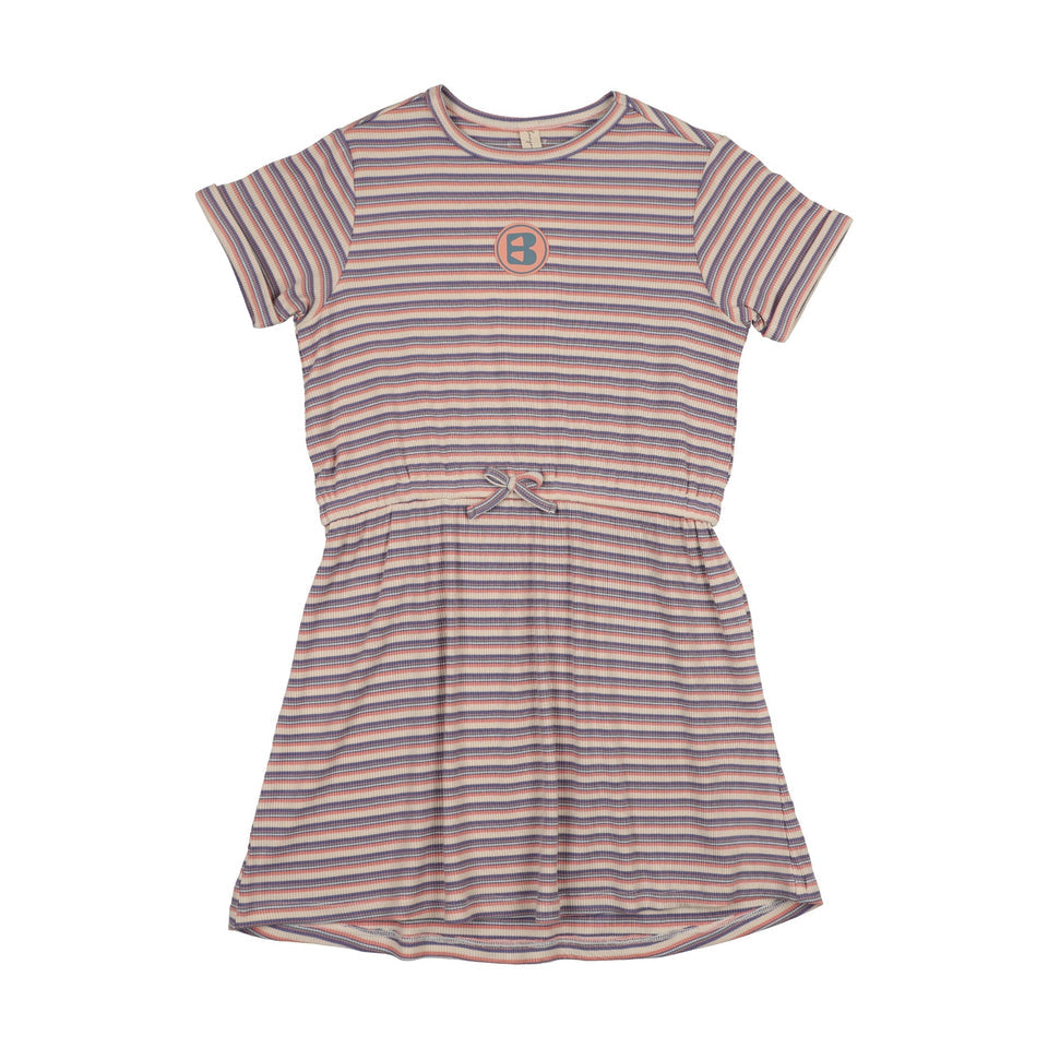 Bonjoy Summer Stripe Short Sleeve Dress - BTSS26013SSD