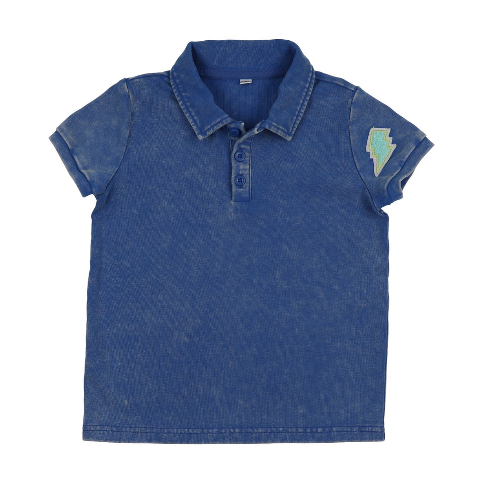 Bonjoy Washed Patch Short Sleeve Polo - BTSS26051SP